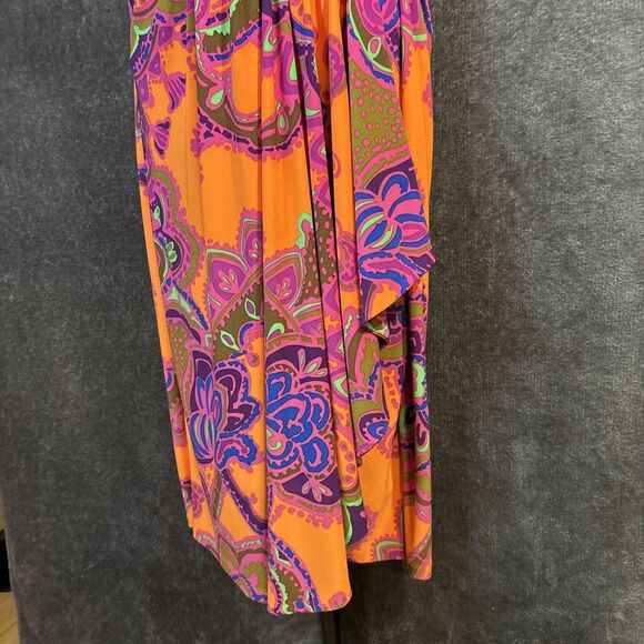 LAUREN RALPH LAUREN MULTICOLOR ABSTRACT PRINT DRESS SZ 6 NWT - Picture 15 of 15